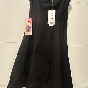 Cici wang Stylish Black Dress.